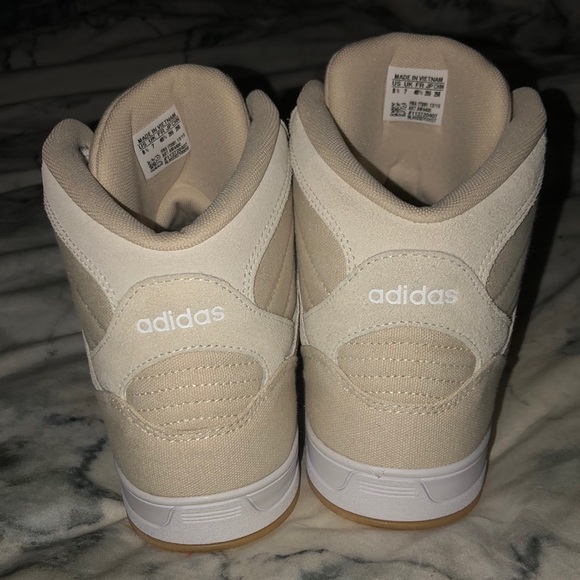 Adidas Hi Top Beige Canvas Sneakers EUC! - Picture 4 of 8